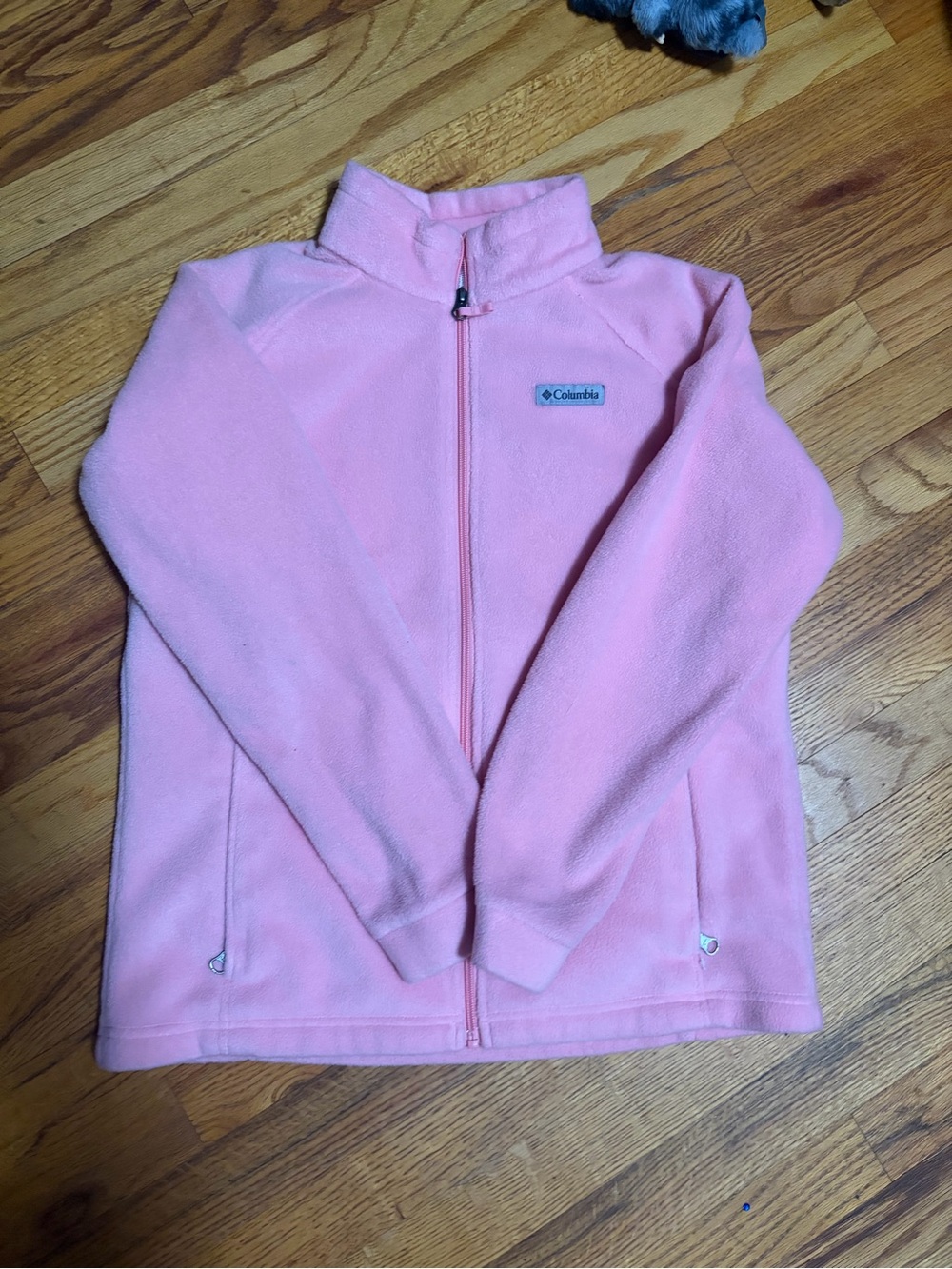 Columbia Light Pink Full-Zip Fleece Jacket